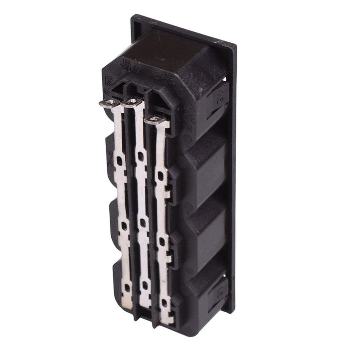 4 Way C13 IEC Snap-Fit Outlet Connector 10A