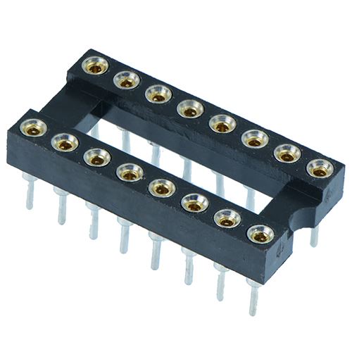 16 Pin DIP/DIL Turned Pin IC Socket Connector 0.3" Pitch