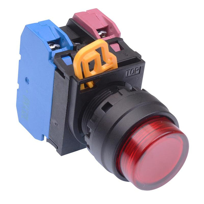 IDEC Red 12V illuminated 22mm Maintained Push Button Switch 1NO-1NC IP65 YW1L-A2E11Q3R