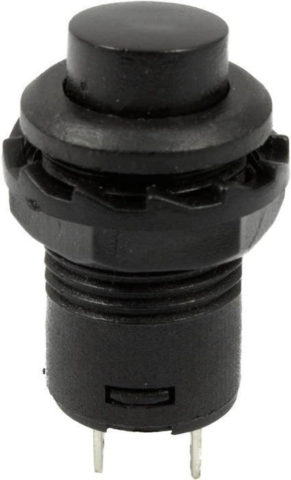 Black Off(On) Momentary Round 12mm Switch SPST