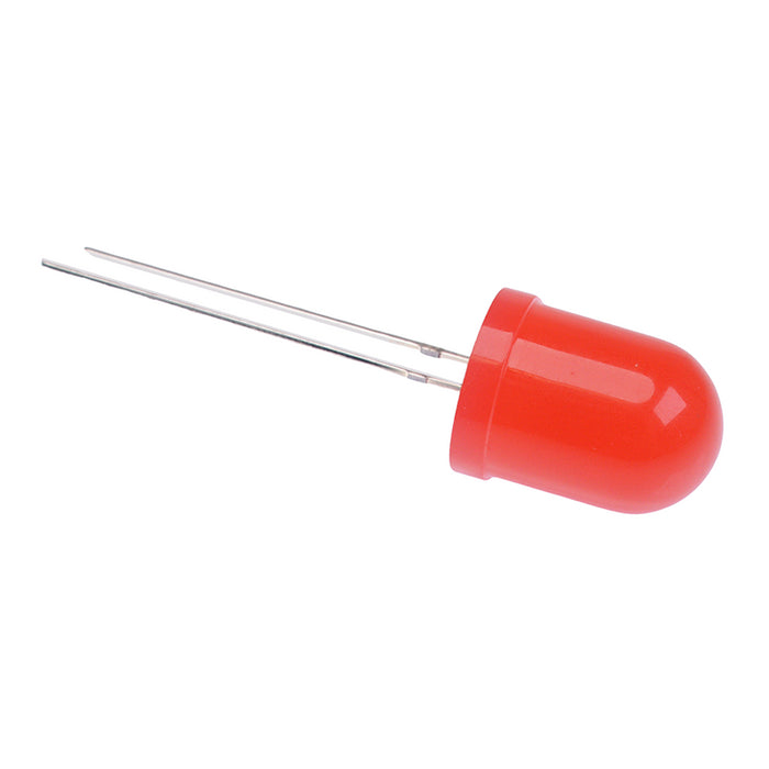 Red Flashing 10mm Diffused LED 1.8Hz 330mcd