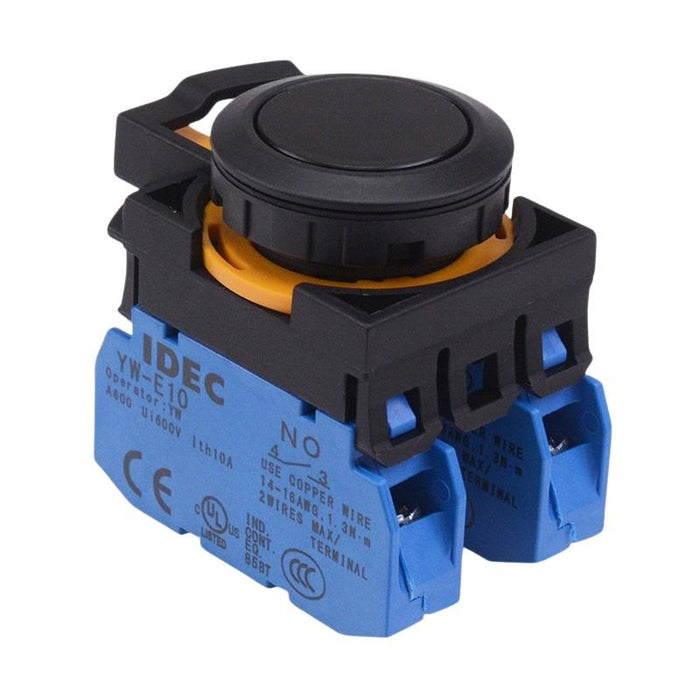 CW1B-A1E20B Black Maintained Push Button Switch 2NO IP65 IDEC