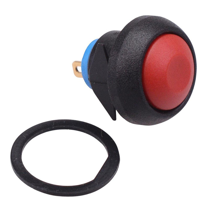 IBR3SAD6 Red Momentary Snap-In 12mm Push Button Switch SPST IP67