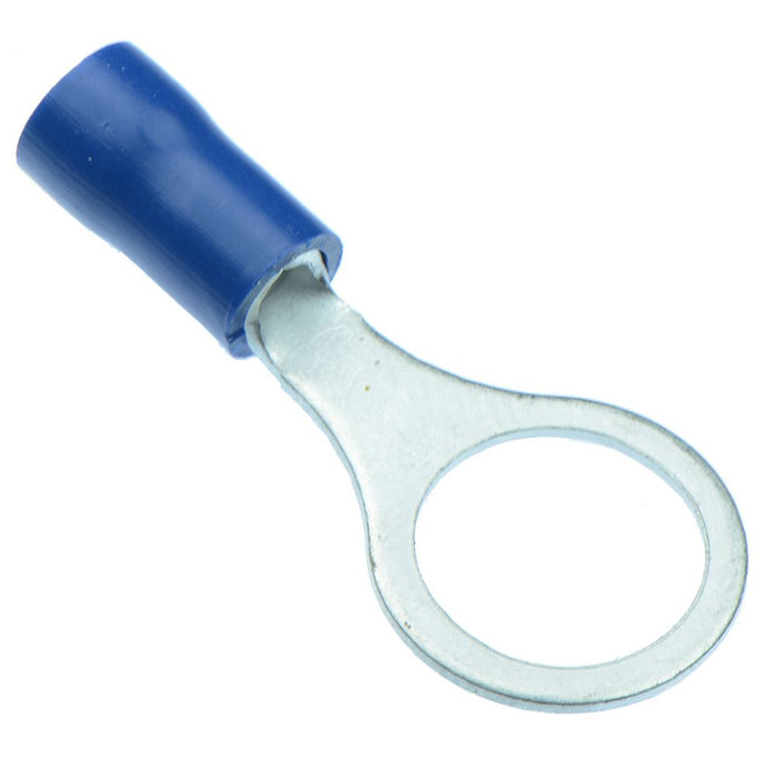 Blue 10.5mm Insulated Crimp Ring Terminal (Pack of 100)