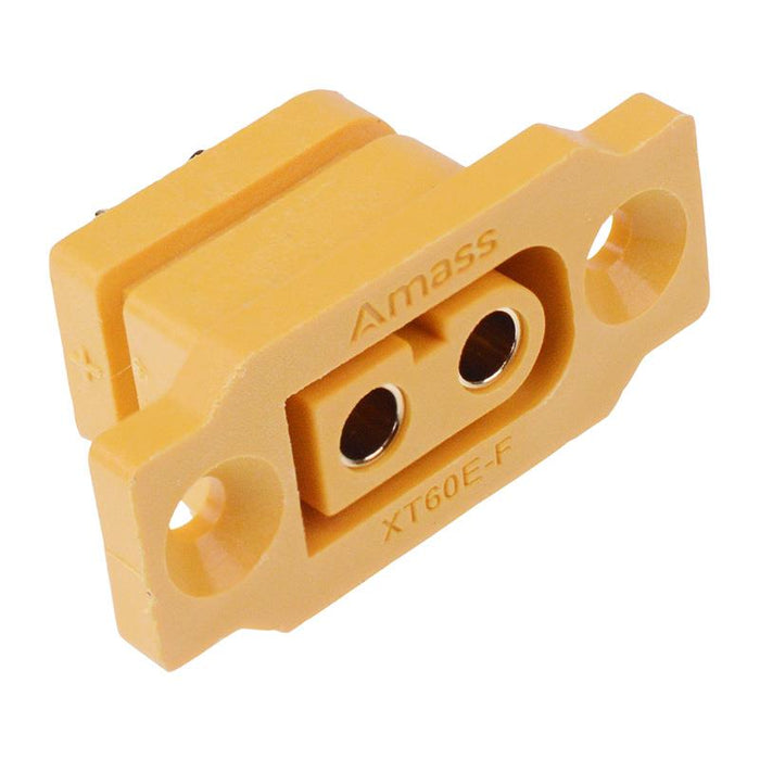 Female XT60E Panel Mount Gold Plated Connector 20A Amass