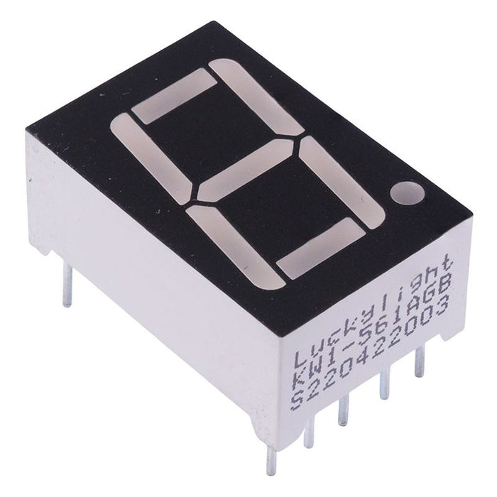 Yellow Green 0.56" Seven Segment LED Display Common Anode