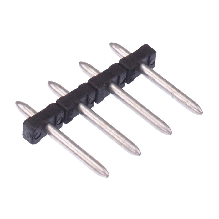4-Way 5.00mm PCB Vertical Pin Strip Black 10A 300V