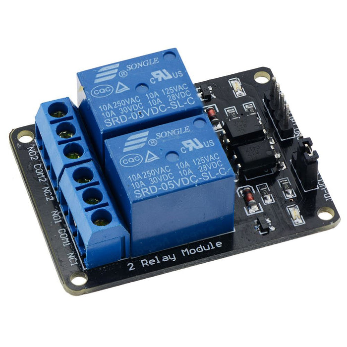 12V 2-Channel Relay Board Module High/Low Trigger