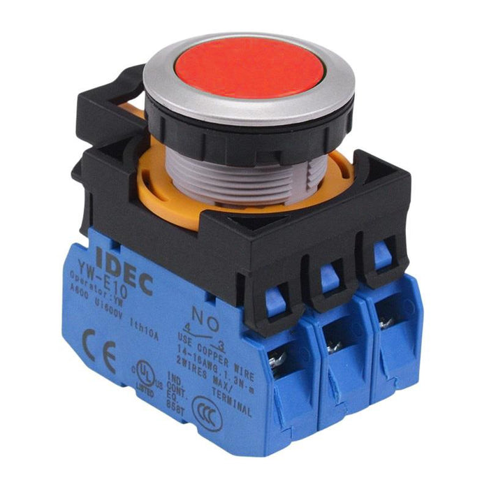 CW4B-A1E30R Red Metallic Maintained Push Button Switch 3NO IP65 IDEC