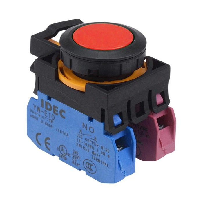 CW1B-M1E11R Red Momentary Push Button Switch 1NO-1NC IP65 IDEC