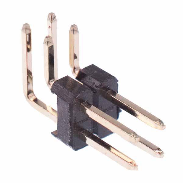 4-Way Double Row Right Angle Male Header 2.54mm