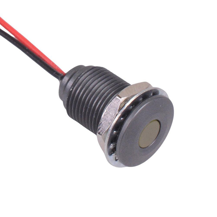 Q10F5ACXXY02E Yellow 10mm 2.1VDC LED Panel Indicator IP67 APEM
