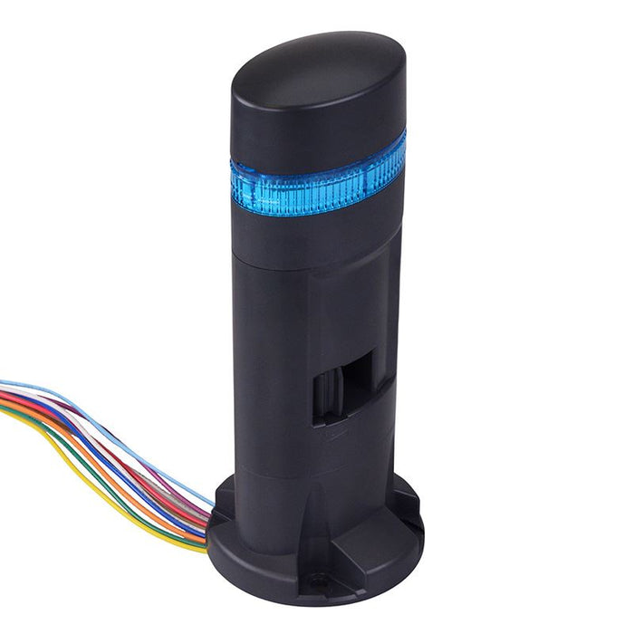 IDEC LD6A-1DZQB-S Blue Stack Light LED Tower with Sounder & Flasher Direct Mount 24VAC/DC