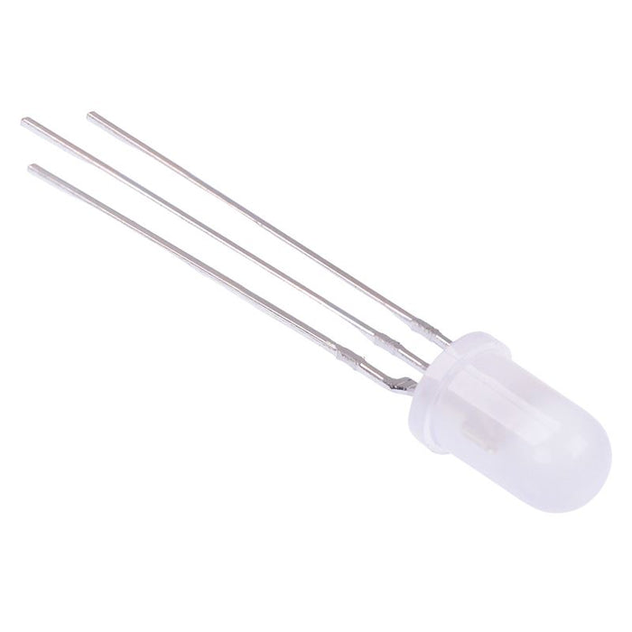 Yellow / Green 5mm Bi-Colour Diffused LED 60° Common Anode