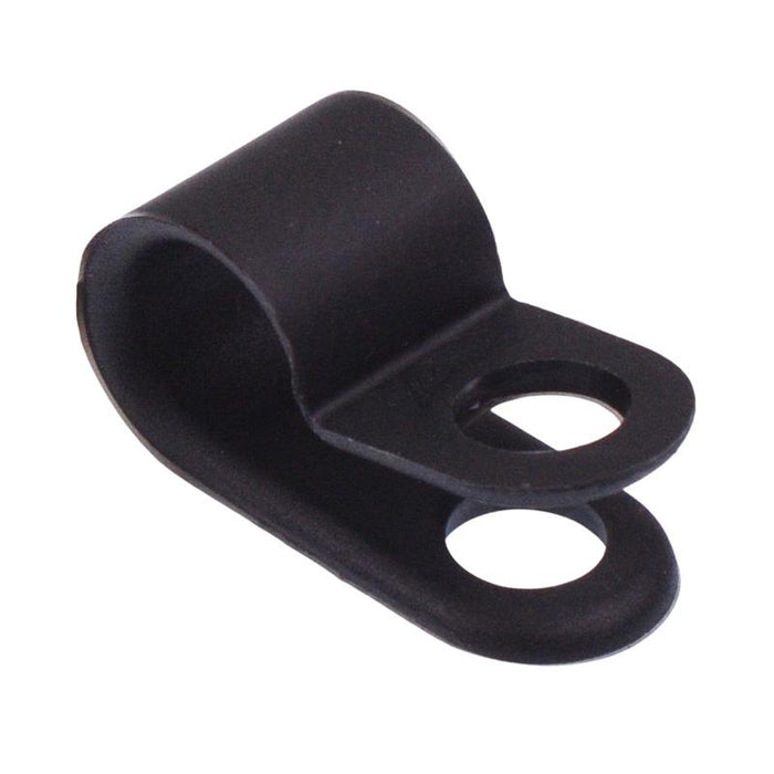 8mm Black Nylon P Clip - Pack of 100