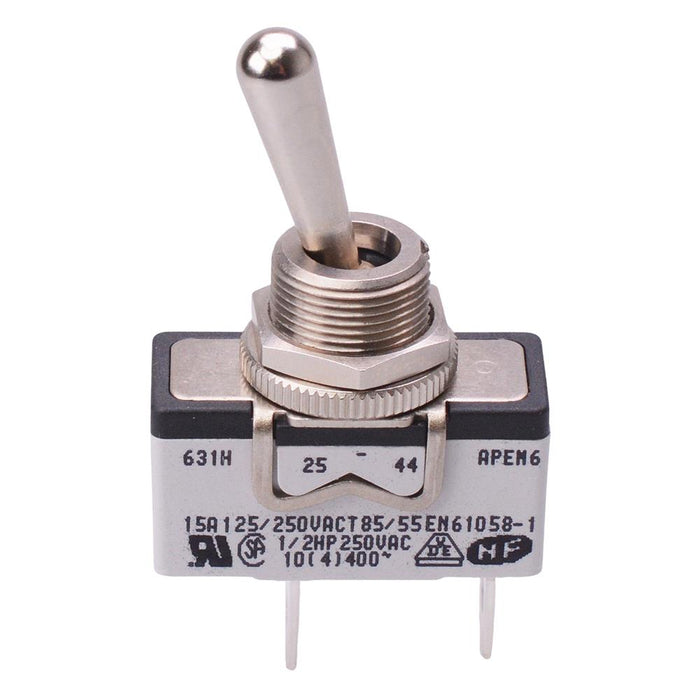 631H/2 On-Off Toggle Switch SPST 250V 15A APEM