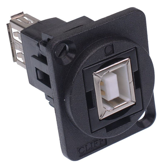 XLR Feedthrough Connector USB 2.0 B to USB 2.0 A CP30207N