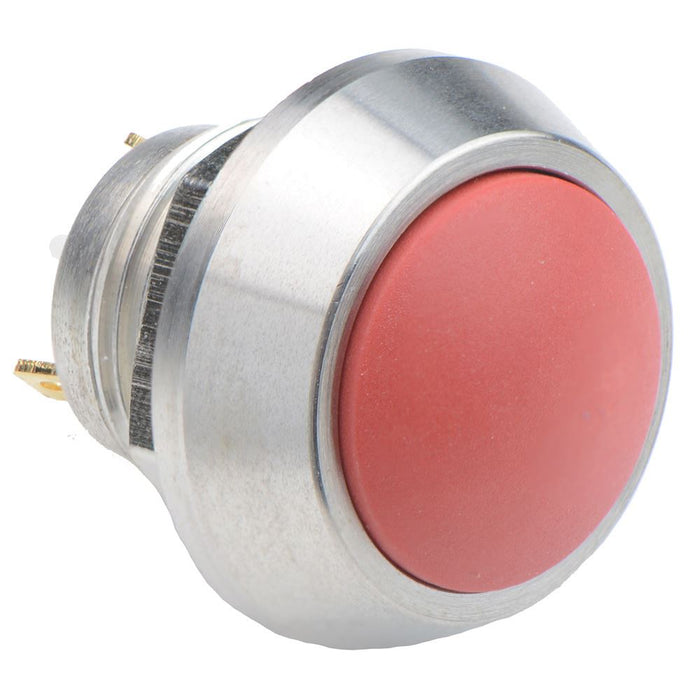 Red Button Stainless Steel Momentary Vandal Resistant Push Switch 2A SPST