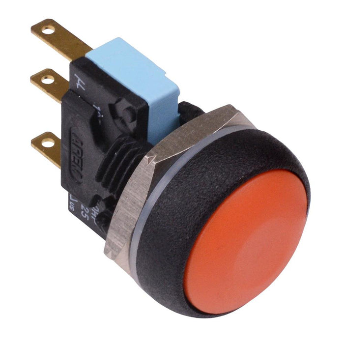 IRR7Z292 APEM Orange Round 16mm Momentary Push Button Switch SPDT 5A IP67