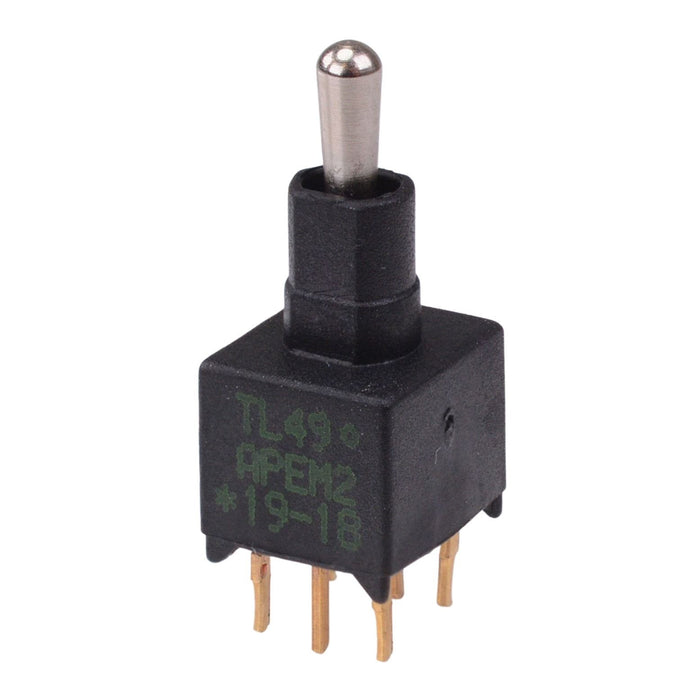 TL49P005000 APEM On-Off-On Sub-Miniature PCB Toggle Switch DPDT