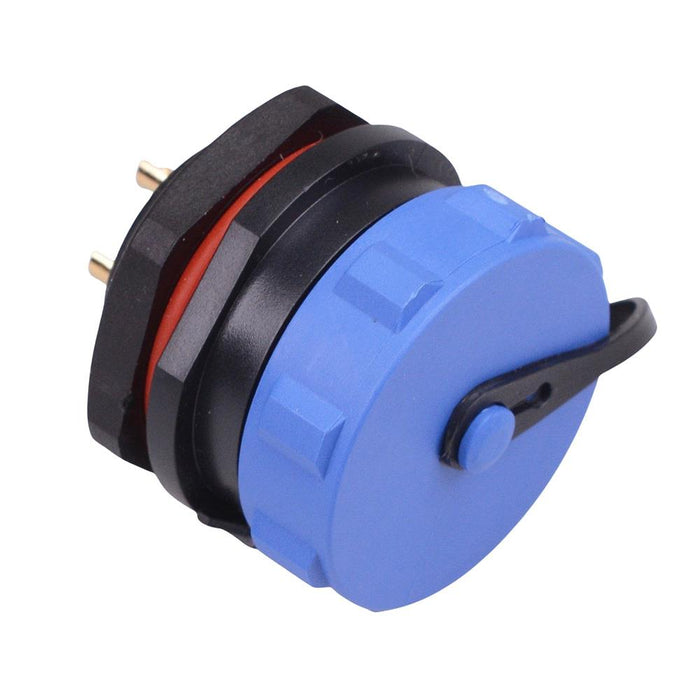 2 Pin Waterproof W21 Female Socket Panel Mount Connector IP68
