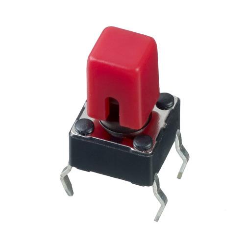 U5526 APEM Red 4mm Square Tactile Switch Cap for PHAP5-30