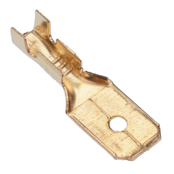 6.3mm Male Non Insulated Crimp Connector Terminal 1-1.5mm²