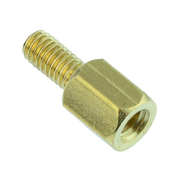 6mm Hexagonal Male to Female Brass Spacer M3