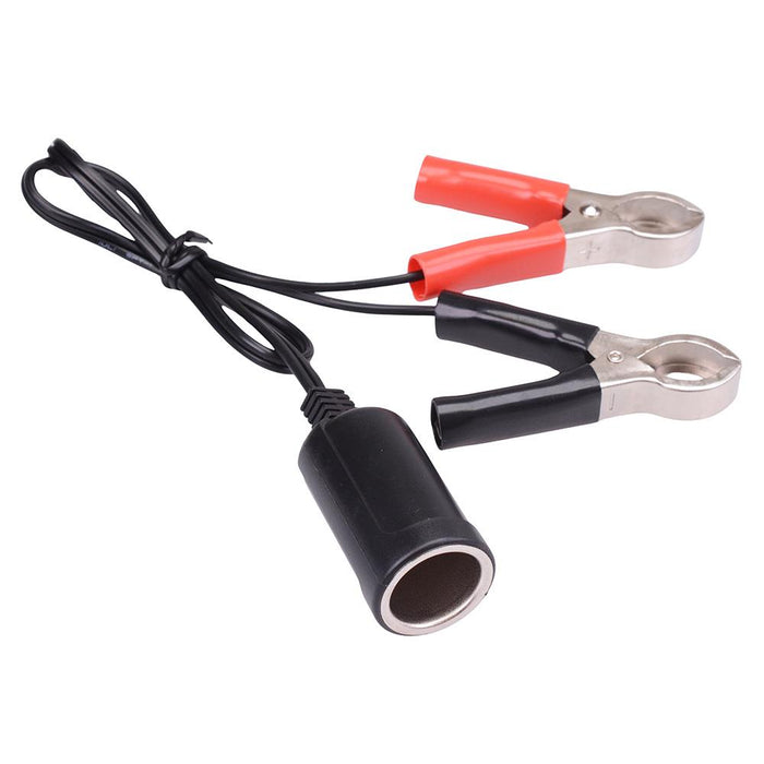 Cigarette Lighter Socket to Battery Alligator Clips 5A 12V A13-40A23A1