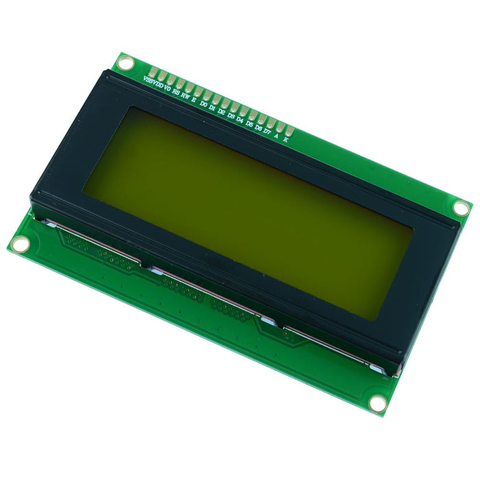 Yellow Green 20x4 LCD Display Module 2004A
