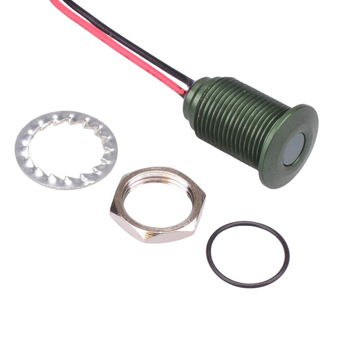 Q10F5AGXXHG12E Hyper Bright Green 10mm 12VDC LED Panel Indicator IP67 APEM