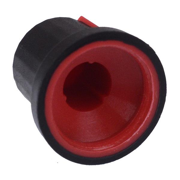 Red Soft Touch 6mm Splined Knob K87MAR