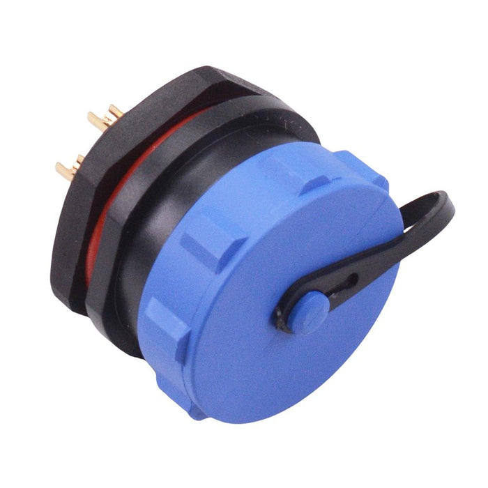 3 Pin Waterproof W21 Male Socket Panel Mount Connector IP68