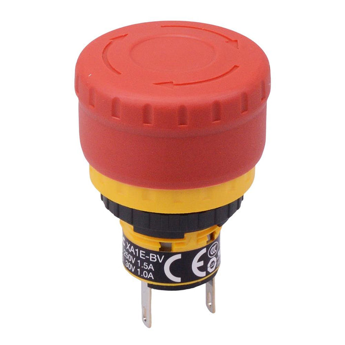 XA1E-BV3U01T-R Unibody 16mm Emergency Stop Switch 1NC IP65 IDEC