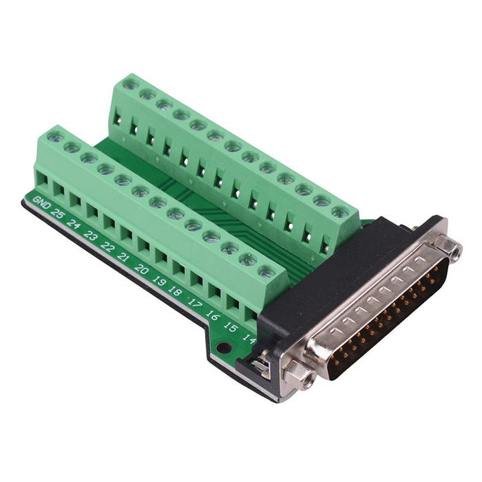 25 Way Male D Sub Connector with Terminal Blocks