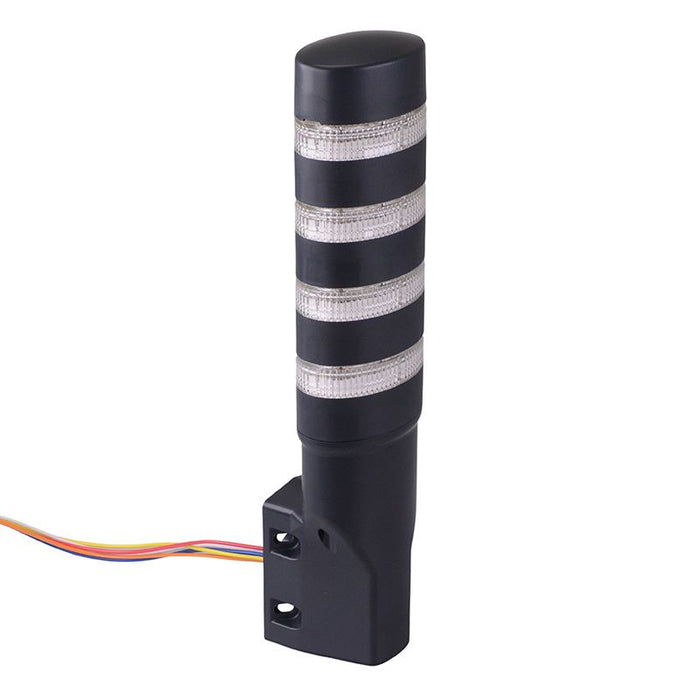 IDEC LD6A-4PQB-RYSGC Red/Yellow/Blue/Green Clear Lens Stack Light LED Tower Pole Mount 24VAC/DC
