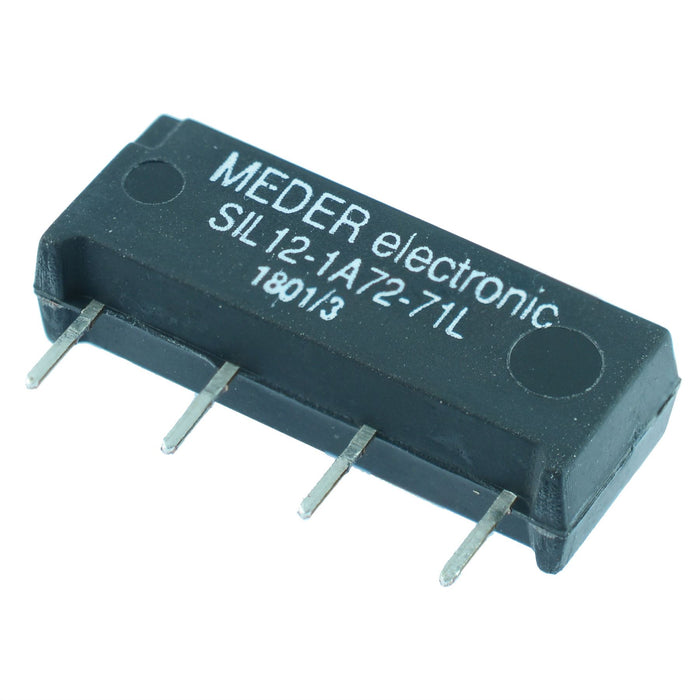 12VDC Normally Open Reed Relay SPST SIL12-1A72-71L