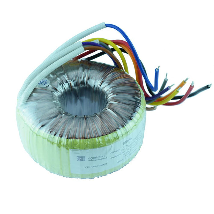 VTX-146-100-218 Toroidal Transformer 100VA 0-18V Vigortronix