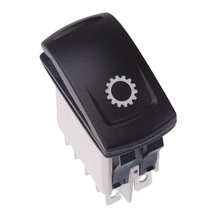 KR46CAKJJG22NXXXX38 Transmission Latching Red 24V LED Auto Rocker Switch DPDT IP68 APEM