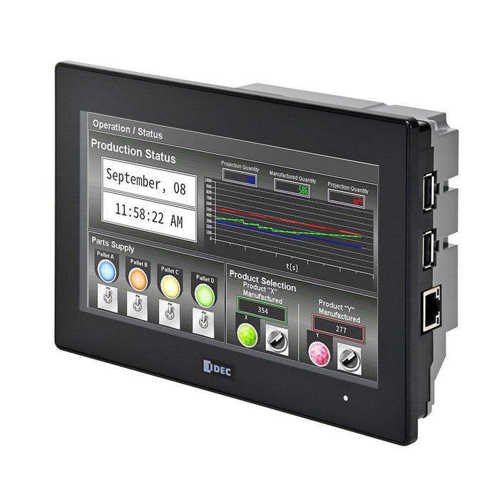 FT2J-7U22RAF-B 7" Touch Screen Display Integrated PLC IDEC