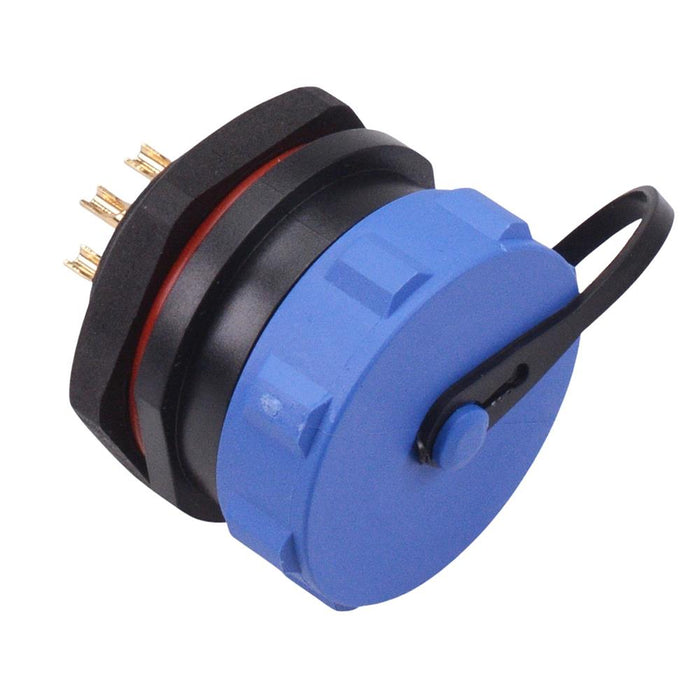 7 Pin Waterproof W21 Male Socket Panel Mount Connector IP68