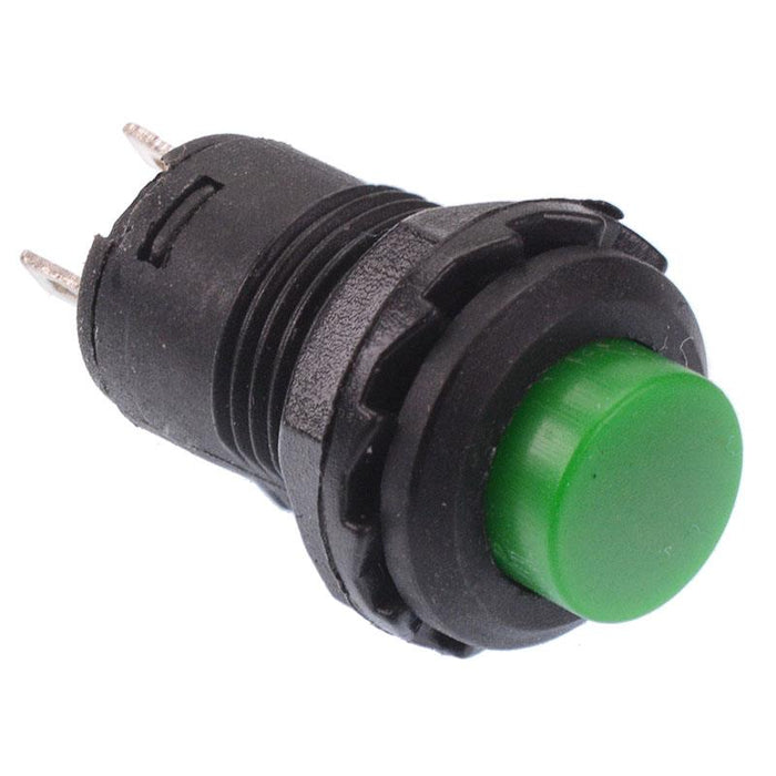 Green 12mm Latching On-Off Switch SPST
