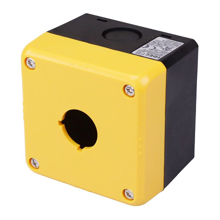 IDEC Yellow 1 Hole 76mm Control Station Enclosure FB1W-111Y