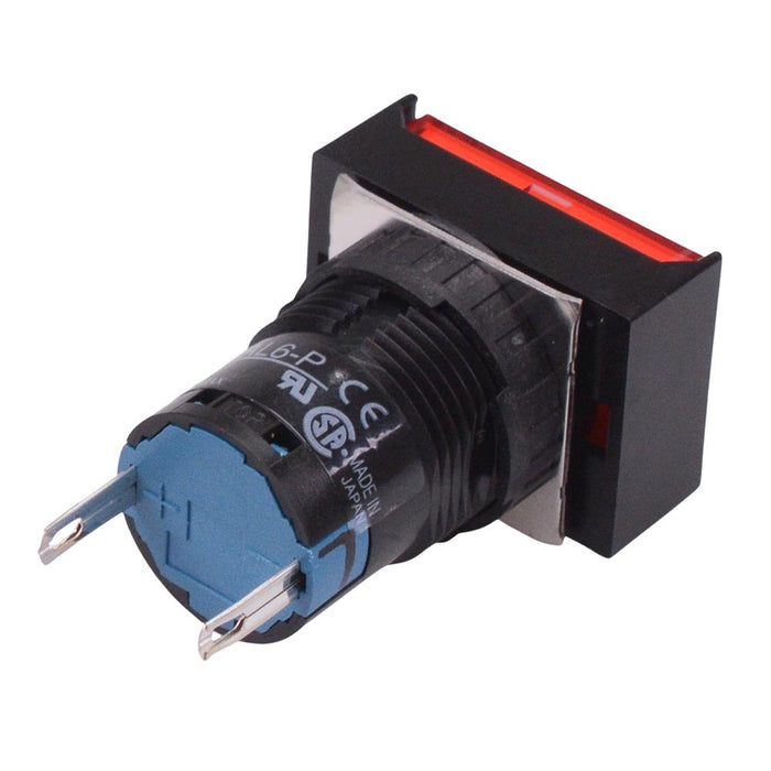 AL6H-P3PR Red 16mm 12V Rectangle Pilot Light IP65 IDEC