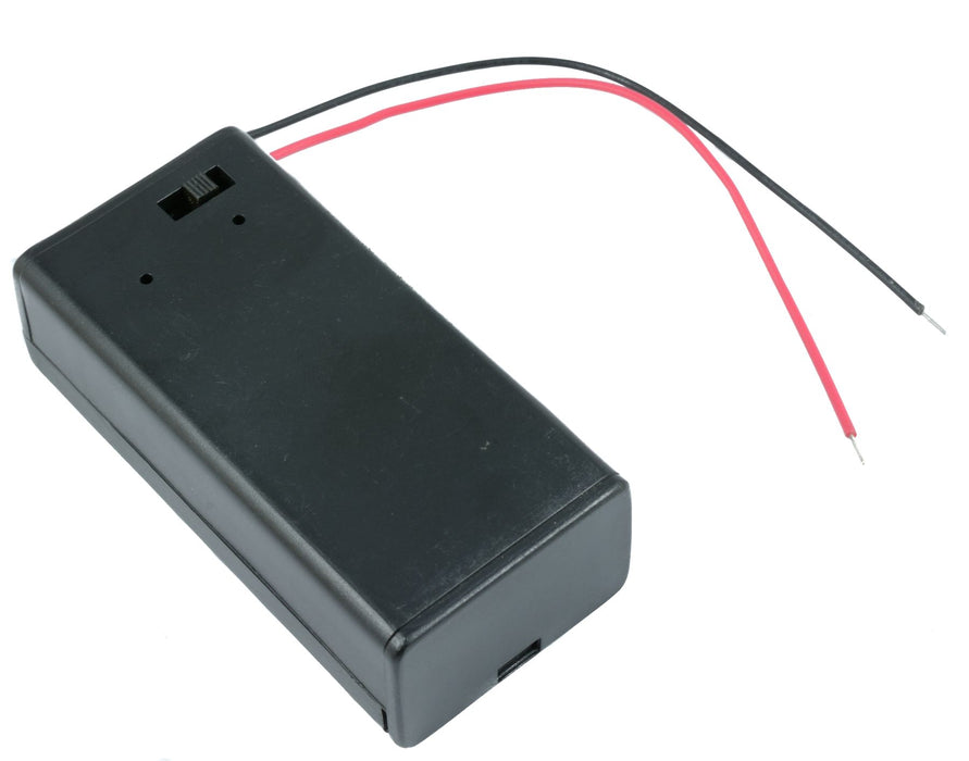 PP3 Enclosed Battery Holder with Switch