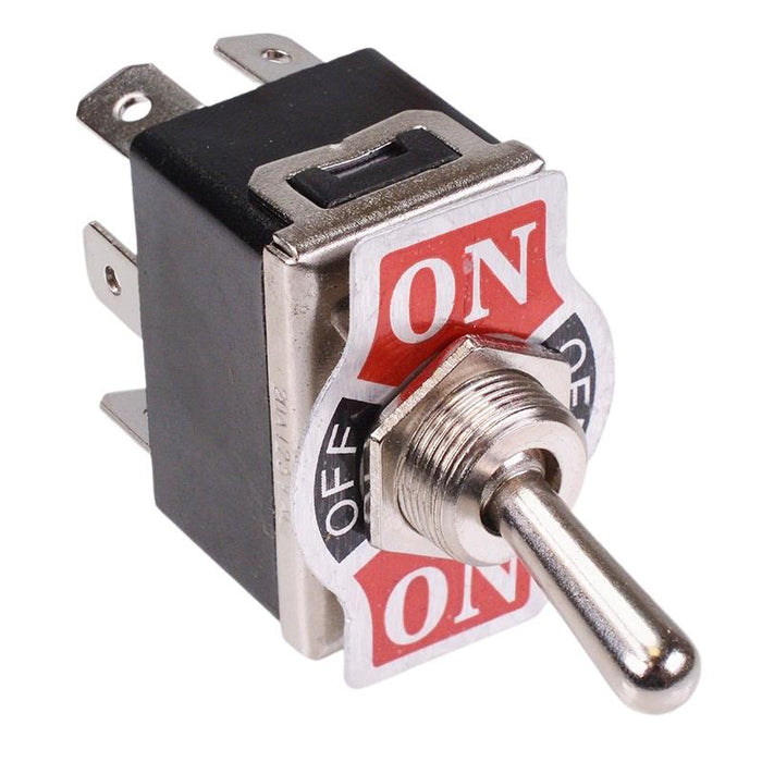 On-Off-On Toggle Switch DPDT 15A 250VAC