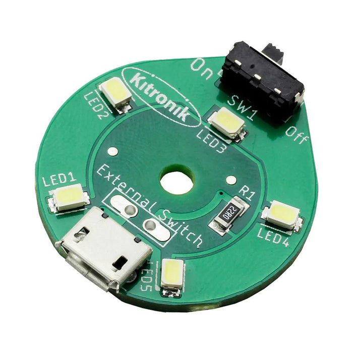 Kitronik Round USB White LED Lamp