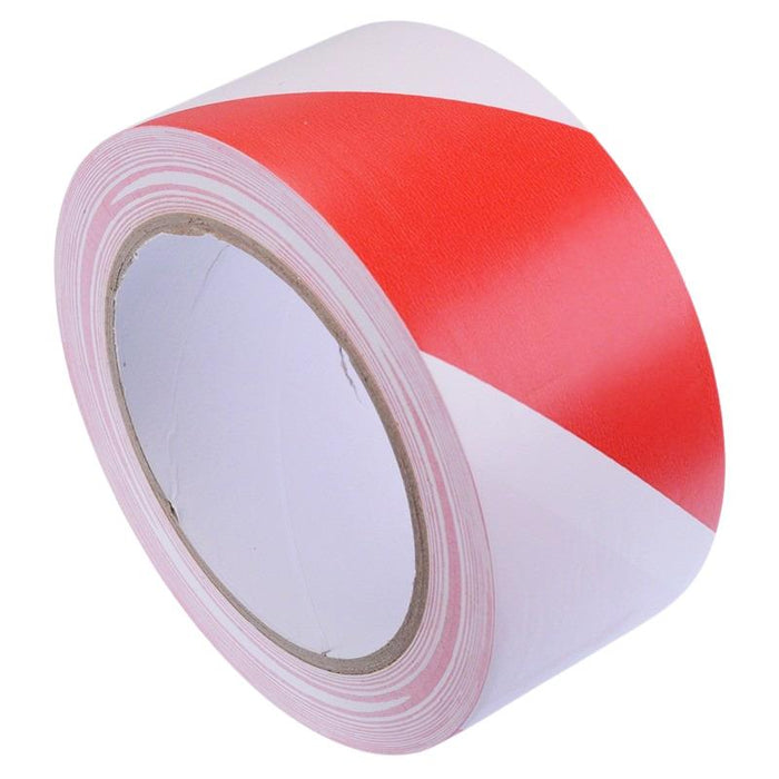 Red / White Hazard Warning Tape 50mm x 33m