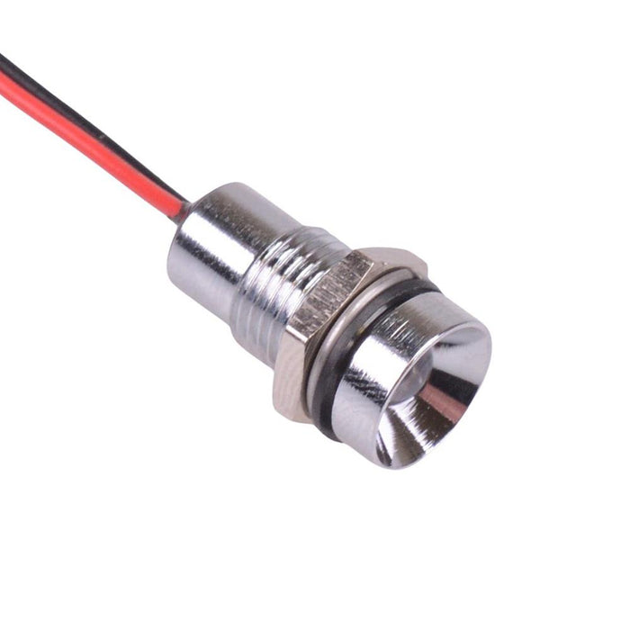 Q8R5CXXSY12E Super Bright Yellow Recessed 8mm 12VDC LED Panel Indicator IP67 APEM