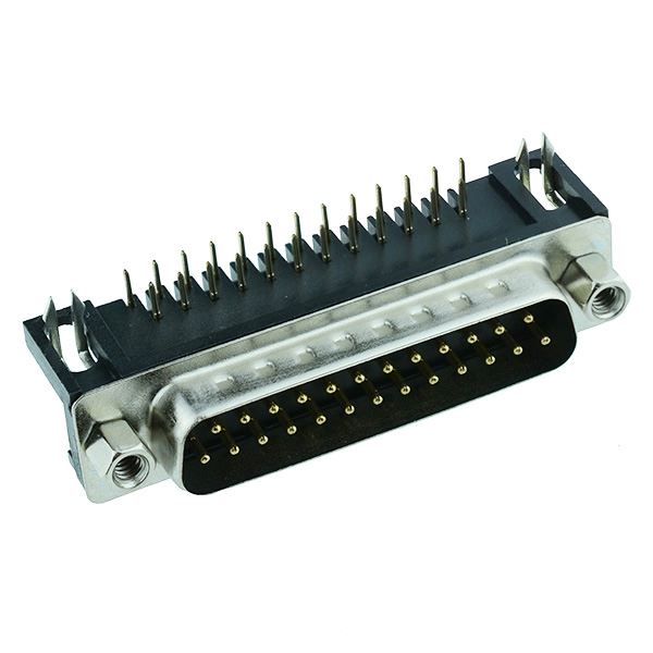 25-Way Right Angle PCB Male D Plug Connector